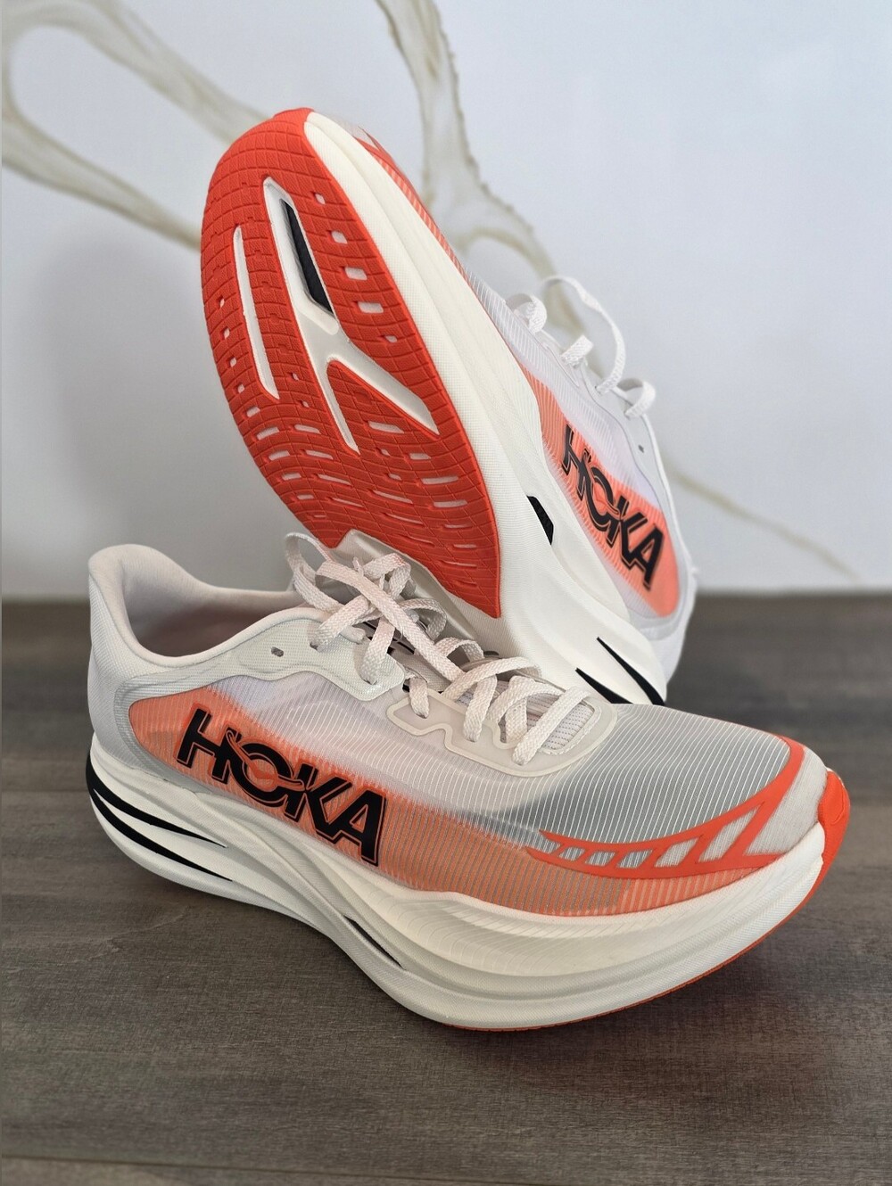 Brand New Hoka One One Cielo X1 2.0- Orange/White Running Shoe (M11/W12)